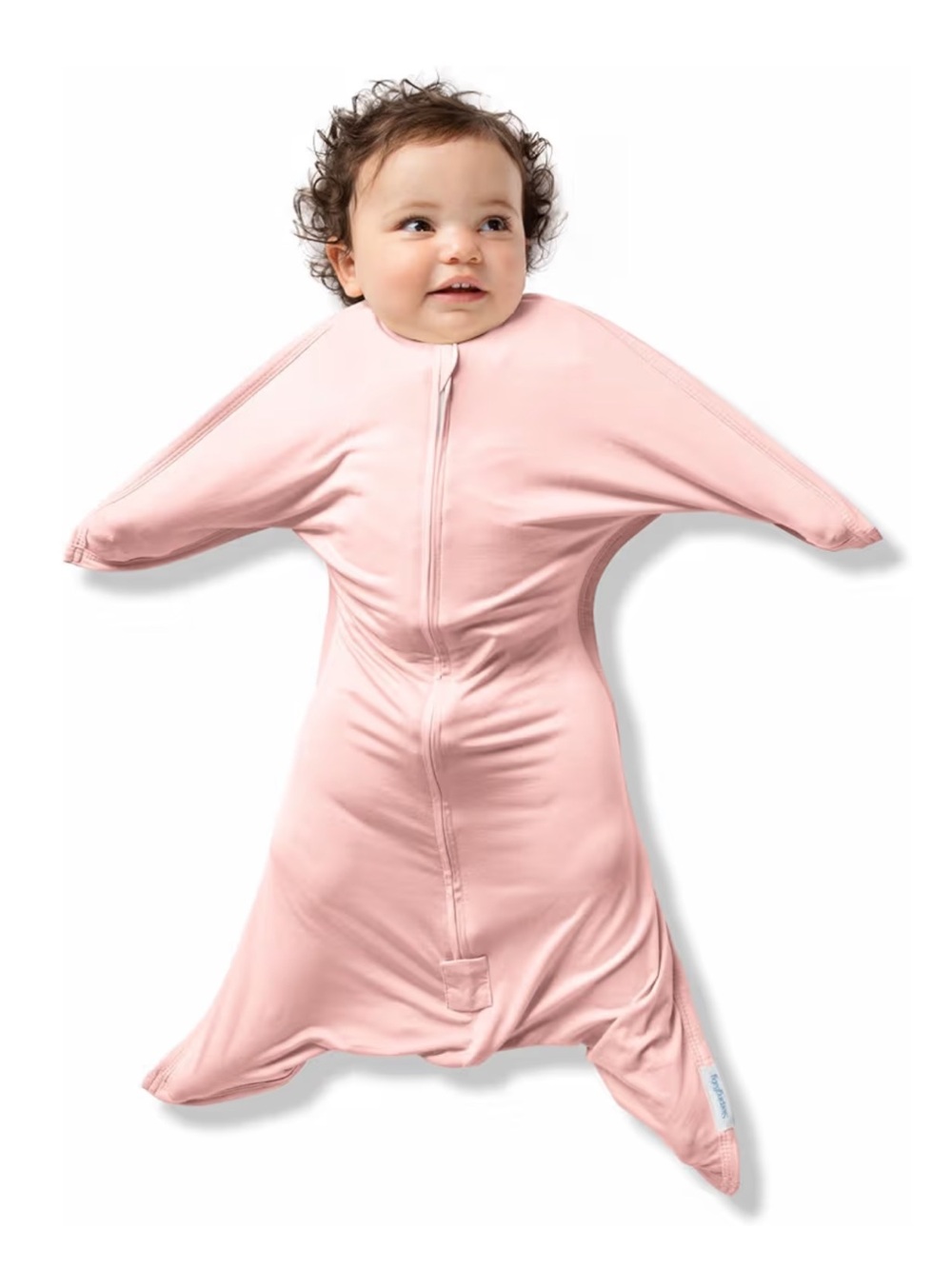 Sleeping Baby Floral Zippered Sleepsack - White, Pink & Teal